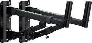 2x Supports Fixations Montage Enceinte HiFi PA Installation Murale Réglable - Photo 1/6