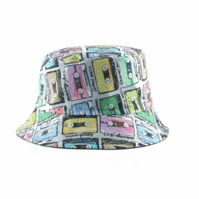 1 pieza Sombreros de cubo con estampado vintage reversibles de algodón Sombrero de pescador Unisex Prendas para la cabeza Ac Foto 1 de 3