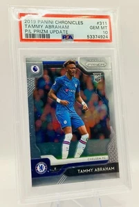 Tammy Abraham 2019 Panini Soccer #311 RC Rookie Card PSA 10 GEM Chelsea FC - Picture 1 of 10