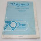 1979 Johnson Outboard Parts Catalog Electric Outboards Models