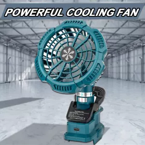Portable Fan for Makita Battery Clip-on Jobsite Fan for Camping Car Repairing US - Picture 1 of 16