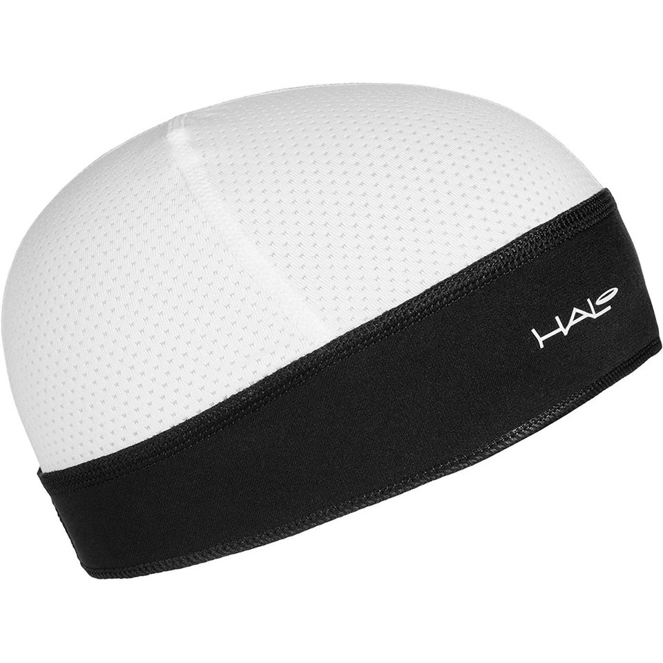 Halo Headband Sweatband Skull Cap White