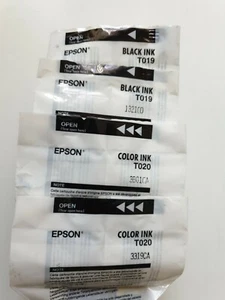 Epson T019 x2 & T020 x 2 Genuine Black & Tri-Colour Ink Cartridges, 4 in Total! - Picture 1 of 4