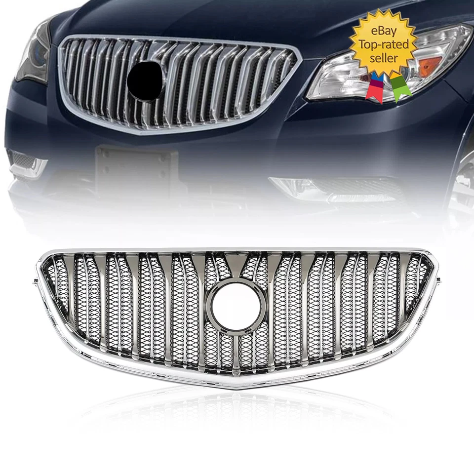 Front Upper Bumper Grill Grille For 2013-2016 2017 Buick Enclave Chrome 84055812 - Image 1 of 4