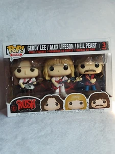 Funko Pop! : Rocks - RUSH 3-Pack Geddy Lee, Alex Lifeson, & Neil Peart - Picture 1 of 6