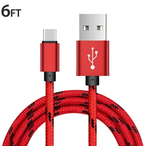 6FT USB Cable Type C Fast Charger For Samsung Galaxy S8 S9 S10 S20 Note 9 10 20 - Picture 1 of 8