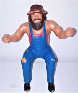 Hillbilly Jim - Modellino WWF WWE Thumb Wrestling - Vintage 1985 LJN / Titan Sports - Foto 1 di 4