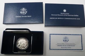 2001-P Native American $1 Silver Proof Commemorative w/ OGP 29496 - Picture 1 of 3