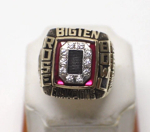 AUTHENTIC - 1997 OSU THE OHIO STATE ROSE BOWL BIG TEN CHAMPIONS 10K GOLD RING Cover