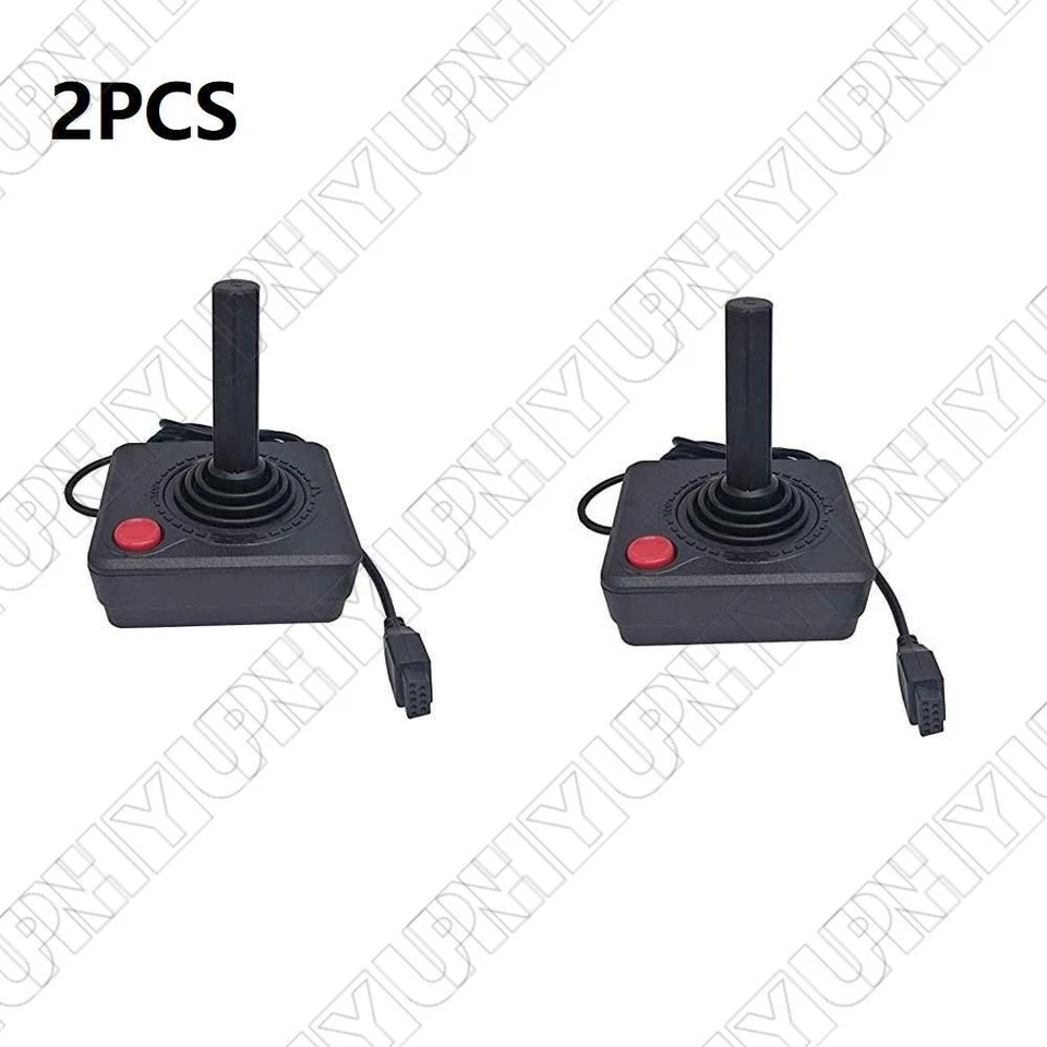 2PCS New Joystick Controllers For Atari 2600 Console Compatible with Approx 1.8m - Image 1 of 4