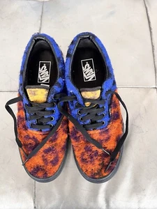 Vans era mix leopard Black platform fuzzy shoes men’s size 8 Women’s 9.5 - Picture 1 of 11