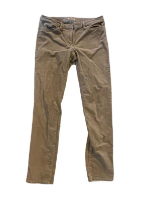 EILEEN FISHER Womens Pants Tan Corduroy Cotton Blend Stretch Slim Leg Sz 8 - Image 1 of 4