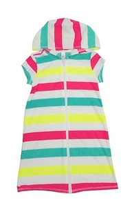 SO Striped French Terry Cover-Up UV Protection Swimsuit Toddler Girls XXS (4) - Picture 1 of 1