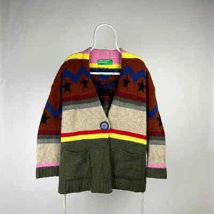 Benetton cardigan sweater 100% wool RRP 300$ - Picture 1 of 4