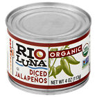 Rio Luna Peppers Organic Diced Jalapeno 4 oz (Pack of 12)