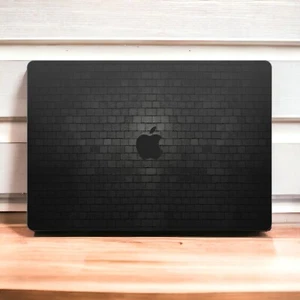 Recubrimiento de pared de ladrillo negro para MacBook - Recubrimiento de vinilo de calidad MacBook Pro, M1, M2, M3 - Imagen 1 de 7