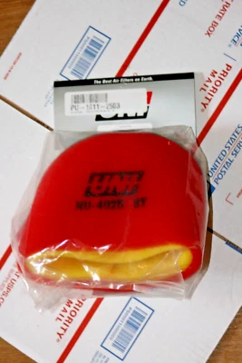 1976-78 HONDA CR 125M ELSINORE UNI  NEW AIR FILTER NU-4025 ST PU-1011-2503 - Image 1 of 2