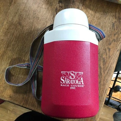 Винтажный Саратога гонки курс кулер кувшин Coleman 1995 подарок Нью-Йорк сувенир - Изображение 1 из 4