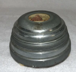 1930s Donauwellen Aluminum Powder Puff Wind Up Music Box WORKS #6 - Picture 1 of 6