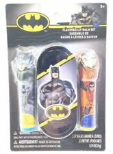 New DC Comics Warner Bros BATMAN & ROBIN Flavored Lip Balm Set - 1 Tin Included 
