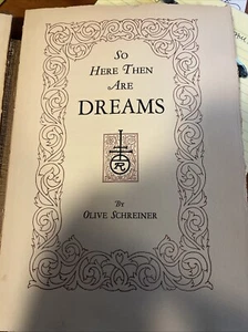 Dreams by Olive Schreiner 1928 Roycroft Limited Edition - Bild 1 von 11
