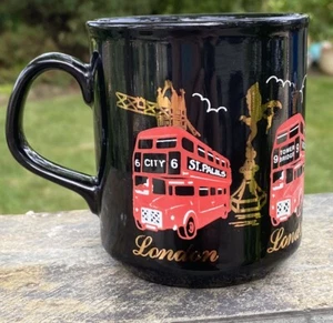 Taza Inglaterra Londres Big Ben St Pauls Doble Piso 10 OZ. HECHO EN INGLATERRA - Imagen 1 de 8