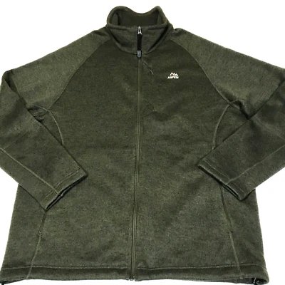 Chaqueta Aspen Polar Hombre Deportiva Polar Cremallera Completa Bombardero Bolsillos Talla L Verde Foto 1 de 4