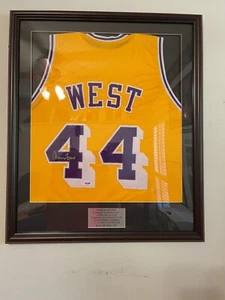 Framed Jerry West Jersey - Signed - Lakers - PSA COA - Picture 1 of 5