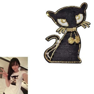 Perlenstickstätte Patch Schöner Kleiderpatch Taschen Katzenpatch - Photo 1/11