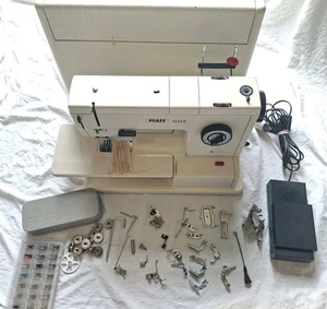 Máquina de Coser Pfaff 1222E con Pedal + Accesorios Probado Suave Operador - Imagen 1 de 24