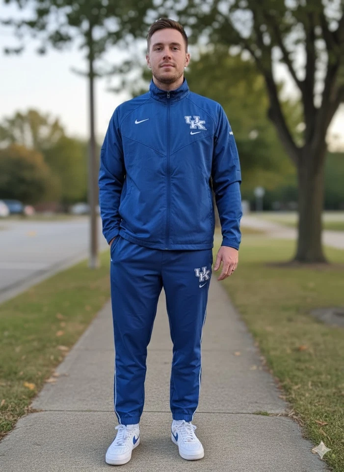 Pantalones de chándal Kentucky Wildcats para hombre XL Nike Team de colección forrados azules Reino Unido usados en excelente estado 👀🔥 Foto 1 de 4