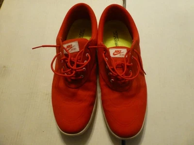 Rare Nike Lunarlon Golf Shoes Men’s 13 Lunar Swingtip Canvas 552078-600 Red - Image 1 of 2