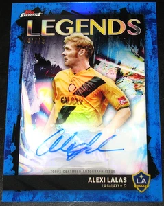 2024 Topps Finest MLS Alexi Lalas Legends Autograph BLUE # 41/75 Auto Signatures - Bild 1 von 4