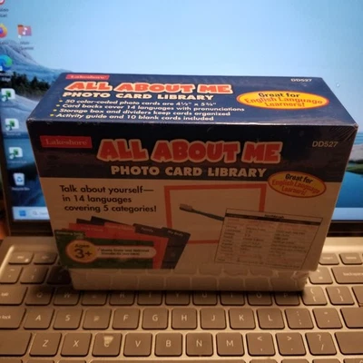 Lakeshore All About Me Photo Card Library (New) 14 languages 5 categories Age 3+ - Image 1 of 2