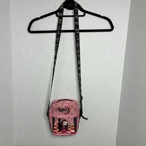 Women’s Crossbody Bag Anime Demon Slayer Kamado Nezuko Adjustable Strap Zipped - Picture 1 of 11