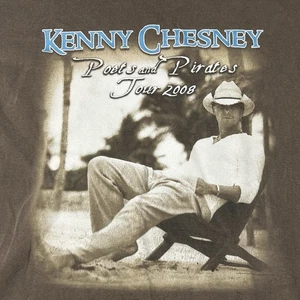 Kenny Chesney Poets and Pirates T-Shirt Large braun Tour Konzert 2008 Country - Bild 1 von 16