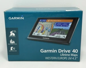 Garmin Drive 40 Lifetime Maps - Western Europe 4.3" GPS Sat Nav - Picture 1 of 8