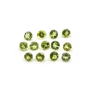 Natürlicher Peridot Rundschliff Lose Edelstein Lot 15 Stck. 3,25 mm 2,3 ct - Bild 1 von 3