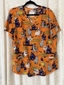 Neu ohne Etikett Lamas Halloween Peeling Top Cherokee Polyester Damen XL - Bild 1 von 2