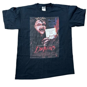 Camiseta Mediana Vintage Noche de los Demonios Años 80 Clásica de Culto Película de Terror - Imagen 1 de 4