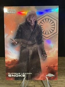 2025 Topps Chrome Star Wars Supreme Leader Snoke Chrome Refractor - Picture 1 of 2