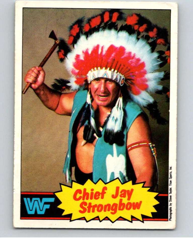 1985 O-Pee-Chee WWF #20 Chief Jay Strongbow  V65714 - Image 1 of 2