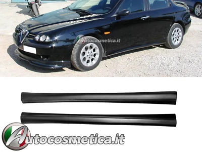 MINIGONNE LATERALI ADATTE PER ALFA ROMEO 156 1997-2006 LOOK TUNING IN ABS V.1 - Immagine 1 di 2