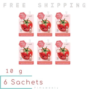 6 Sachets X 10 g Smooto Tomato Collagen White Serum Serum Nourishing Treatment - Picture 1 of 11