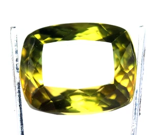 Certified Natural Bi Color Tourmaline Cushion Shape Loose Gemstone Cut 15.90 Ct - Picture 1 of 7