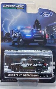 1:64 Greenlight 2020 Ford Police Interceptor Utility Show Car Promo Edition