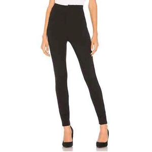 Free People Legging Woman Size 12 Pull On Black Ponte Skinny Pants - Picture 1 of 4