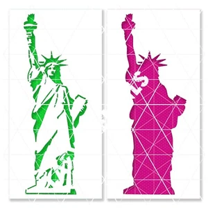 Statue Of Liberty Stencil - Reusable & Durable - 10 mil NYC New York, Big Apple - Picture 1 of 5