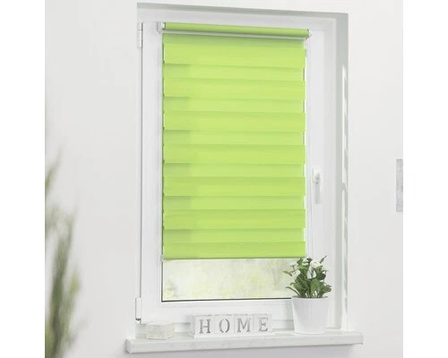 Lichtblick Duo-Rollo Klemmfix ohne Bohren Doppelrollo Vario Rollo Easyfix Grün 150 cm 110 cm KDR.110.150.06