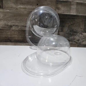 Plastic Hat Protector Display Travel Storage Case Baseball Cap Flat Brim Bill - Picture 1 of 11